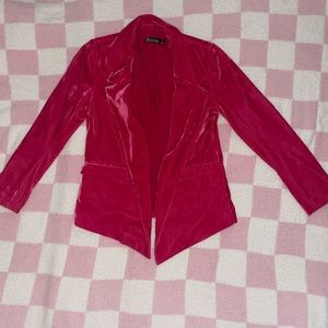 Pink Velvet Blazer